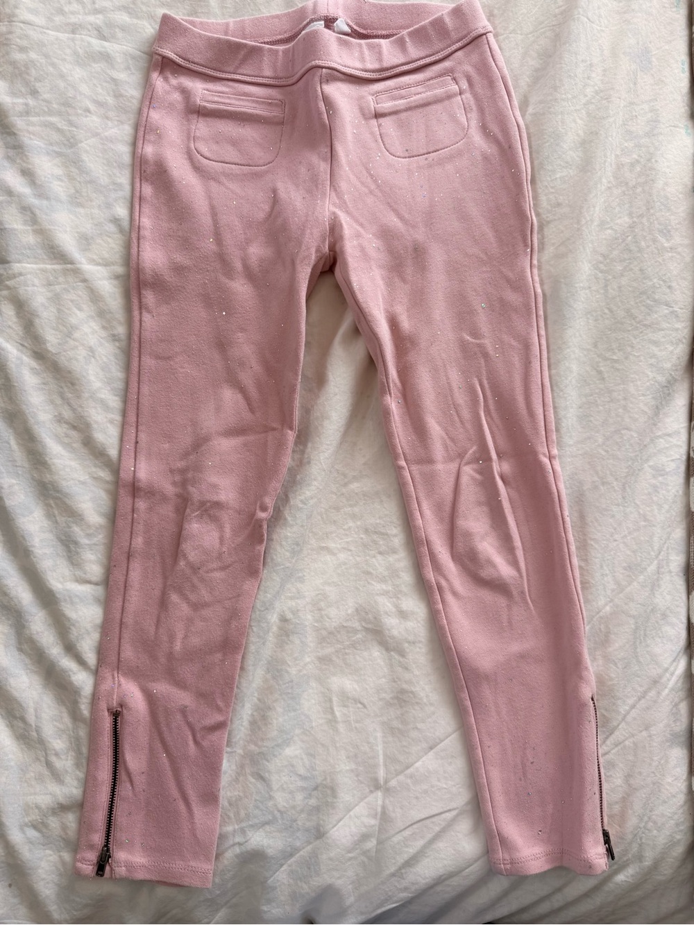 Gap girls Pink Sparkle Pull-On Leggings